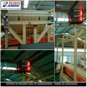 Sistema de pesagem para pá carregadeira Sistema de pesagem para pá carregadeira