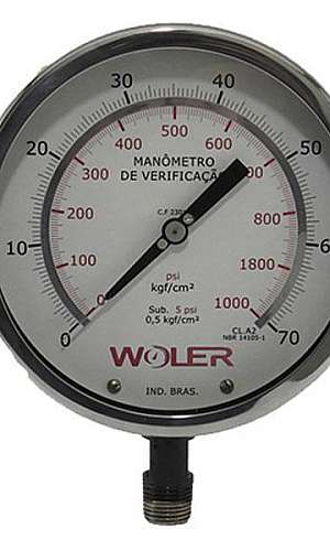 Manômetro padrão para calibração